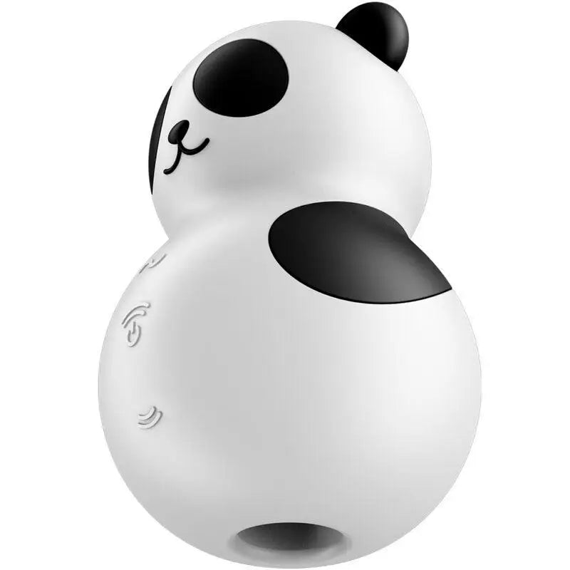 SATISFYER - POCKET PANDA ESTIMULADOR E VIBRADOR PRETO E BRANCO - Sexshoptuga 