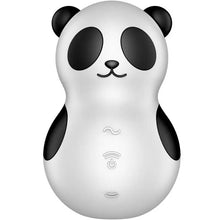 SATISFYER - POCKET PANDA ESTIMULADOR E VIBRADOR PRETO E BRANCO - Sexshoptuga  Sexshoptuga 