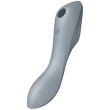 SATISFYER - VIBRADOR DE PULSO DE AR CURVY TRINITY 3 CINZA - Sexshoptuga  Sexshoptuga 