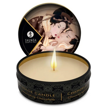 SHUNGA - MINI CARESS BY CANDELIGHT VELA DE MASSAGEM DE CHOCOLATE 30 ML - Sexshoptuga  Sexshoptuga 