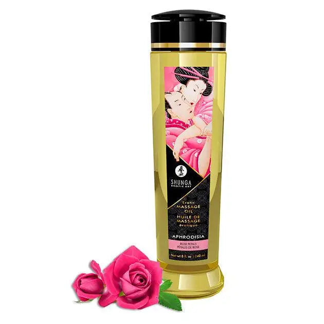 SHUNGA - ÓLEO DE MASSAGEM ERÓTICA AFRODISIA 240 ML - Sexshoptuga 