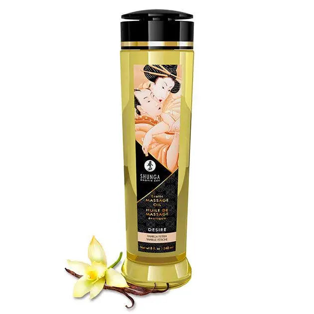 SHUNGA - ÓLEO DE MASSAGEM ERÓTICA DESIRE 240 ML - Sexshoptuga 