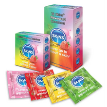 SKINS - CONDOMÍNIO SABORES PARA PELE 12 PACK - Sexshoptuga  Sexshoptuga 