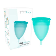 STERCUP - COPO MENSTRUAL DE SILICONE FDA AQUAMARINE - TAMANHO L - Sexshoptuga  Sexshoptuga 