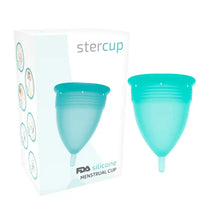 STERCUP - COPO MENSTRUAL DE SILICONE FDA AQUAMARINE - TAMANHO S - Sexshoptuga  Sexshoptuga 