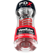 PDX ELITE - STROKER VIEWTUBE 2 COMPRESSO ESPIRAL TRANSPARENTE - Sexshoptuga  Sexshoptuga 