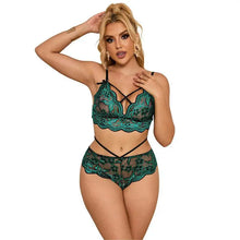 SUBBLIME - 954086 SUTIÃ + CALCINHA RENDA VERDE S/M - Sexshoptuga  Sexshoptuga 