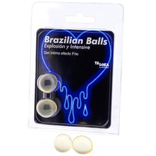 TALOKA - 2 BOLAS BRASILEIRAS GEL EMOCIONANTE EFEITO FRIO E VIBRAO - Sexshoptuga  Sexshoptuga 