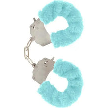 TOYJOY - FURRY FUN CUFFS BONDAGE AZUL - Sexshoptuga  Sexshoptuga 