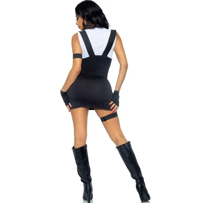 LEG AVENUE - TRAJE SEXY SWAT OFICIAL PRETO M/L - Sexshoptuga 