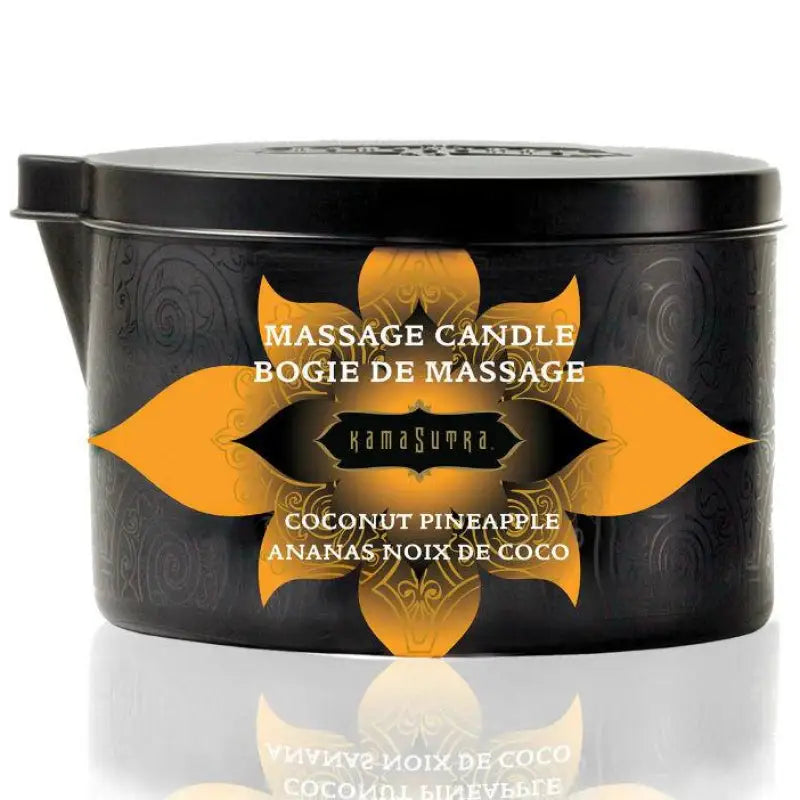 KAMASUTRA - VELA DE MASSAGEM COCO E ABACAXI 170GR - Sexshoptuga 