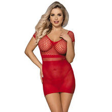 SUBBLIME - 951924 VESTIDO CURTO DE CROCHÊ VERMELHO GRILL TAMANHO ÚNICO - Sexshoptuga  Sexshoptuga 