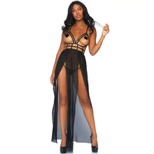 LEG AVENUE - VESTIDO MAXI CAGE E TANGA S/M - Sexshoptuga  Sexshoptuga 