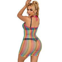 SUBBLIME - 952341 VESTIDO RAINBOW FISHNET TAMANHO ÚNICO - Sexshoptuga  Sexshoptuga 