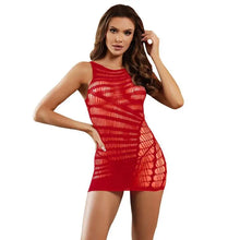 SUBBLIME - 952150 CURTO SEM MANGAS FISHNET VESTIDO VERMELHO TAMANHO ÚNICO - Sexshoptuga  Sexshoptuga 