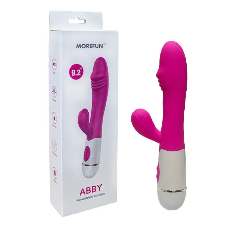 ARMONY - ABBY VIBRADOR E ESTIMULADOR 16 VELOCIDADES ROSA - Sexshoptuga 