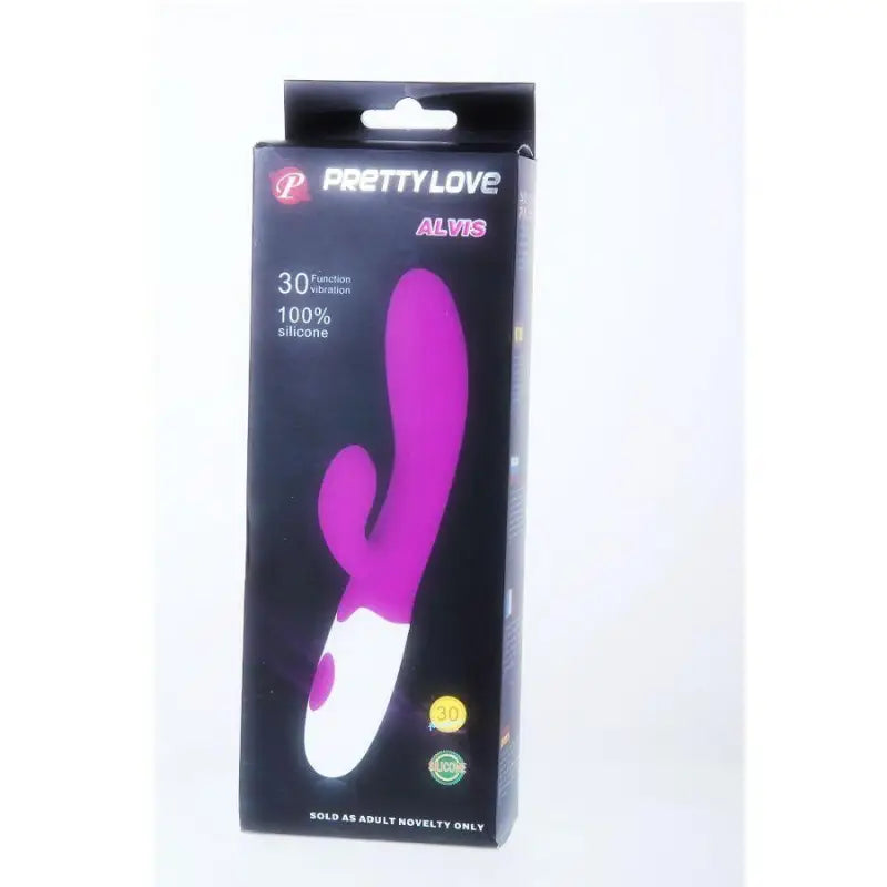 PRETTY LOVE - VIBRADOR ALVIS COM ESTIMULADOR DE CLITÓRIS - Sexshoptuga 