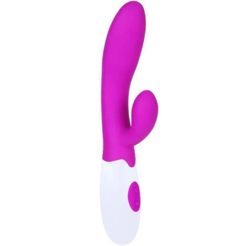 PRETTY LOVE - VIBRADOR ALVIS COM ESTIMULADOR DE CLITÓRIS - Sexshoptuga 