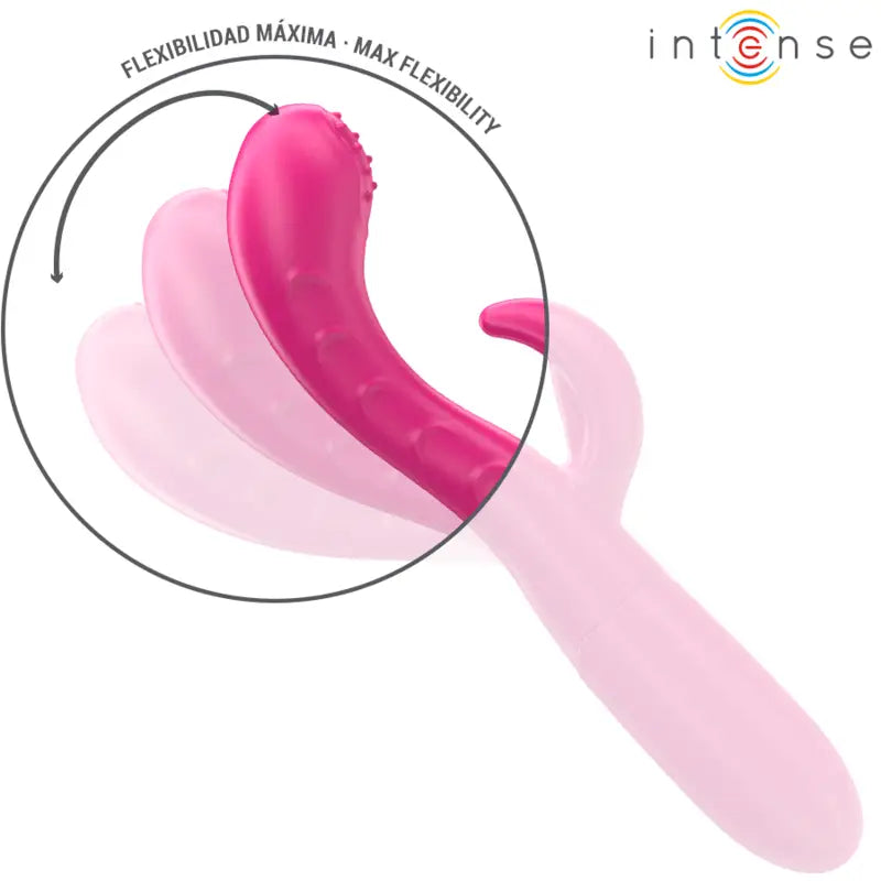 INTENSE - AMARA VIBRADOR COM LÍNGUA ESTIMULANTE 10 VIBRAÇÕES ROSA - Sexshoptuga 