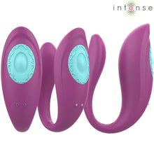 INTENSE - ANNIE VIBRADOR EM FORMA DE U E ESTIMULADOR ROXO CONTROLE REMOTO - Sexshoptuga  Sexshoptuga 