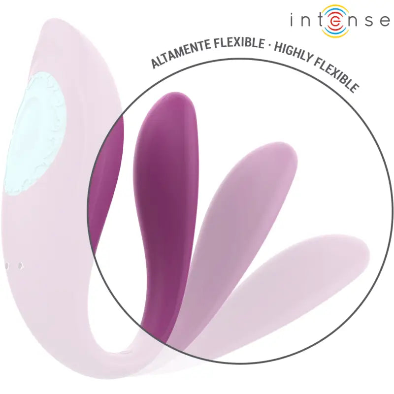 INTENSE - ANNIE VIBRADOR EM FORMA DE U E ESTIMULADOR ROXO CONTROLE REMOTO - Sexshoptuga 