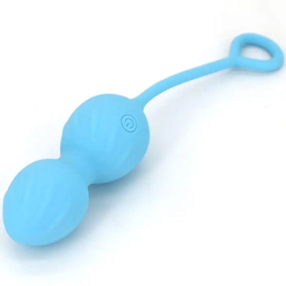 ARMONY - BLOSSOMS VAGINAL DUMBBELL VIBRAÇÃO CONTROLE REMOTO 10 VIBRAÇÕES AZUL - Sexshoptuga 