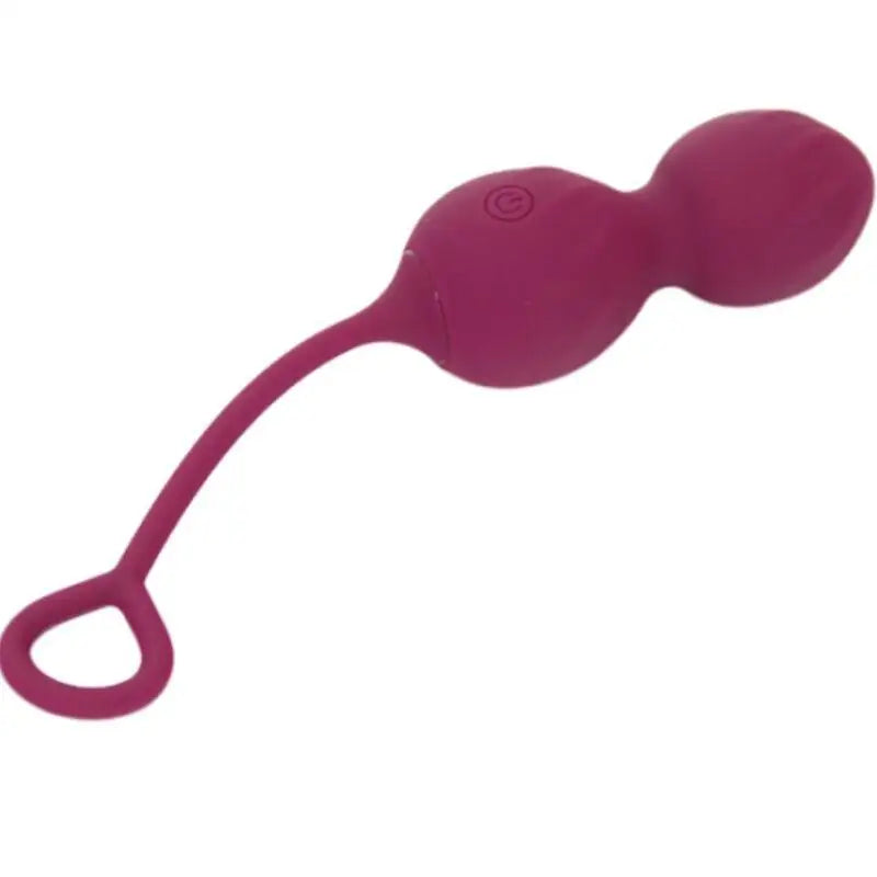 ARMONY - BLOSSOMS VAGINAL DUMBBELL VIBRAÇÃO CONTROLE REMOTO 10 VIBRAÇÕES VERMELHO ESCURO - Sexshoptuga 