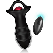 ARMONY - VIBRADOR DE DEDO KYLIN E CONTROLE REMOTO DE PLUG ANAL PRETO - Sexshoptuga  Sexshoptuga 