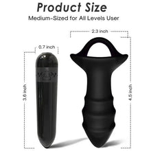 ARMONY - VIBRADOR DE DEDO KYLIN E CONTROLE REMOTO DE PLUG ANAL PRETO - Sexshoptuga  Sexshoptuga 