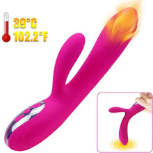 ARMONY - VIBRADOR E ESTIMULADOR FLEXÍVEL COM EFEITO DE CALOR FÚCSIA - Sexshoptuga  Sexshoptuga 