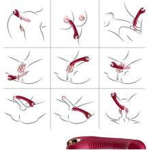 ARMONY - PRINCE DILDO VIBRADOR E ROTATOR VERMELHO - Sexshoptuga  Sexshoptuga 