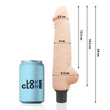 LOVECLONE - VIBRADOR AUTO LUBRIFICANTE HARALD 24 CM -O- 4 CM - Sexshoptuga  Sexshoptuga 