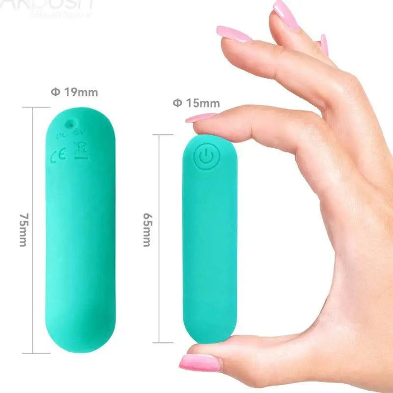 ARMONY - SPLASH HAHA VIBRADOR BALA SILICONE 10 VIBRAÇÕES 75 X 19 CM VERDE - Sexshoptuga 