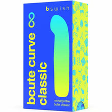 B SWISH - BCUTE CURVE INFINITE CLSSICO RECARREGVEL VIBRADOR AZUL SILICONE - Sexshoptuga  Sexshoptuga 