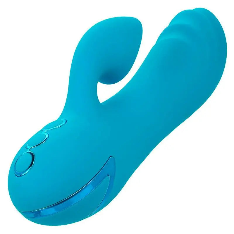 CALEXOTICS - SUNSET BEACH SEDUCER VIBRADOR E ESTIMULADOR 10 FUNÇÕES AZUL - Sexshoptuga 