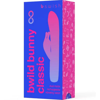 B SWISH - BWILD BUNNY INFINITE CLASSIC RECARREGVEL VIBRADOR AZUL SILICONE - Sexshoptuga 