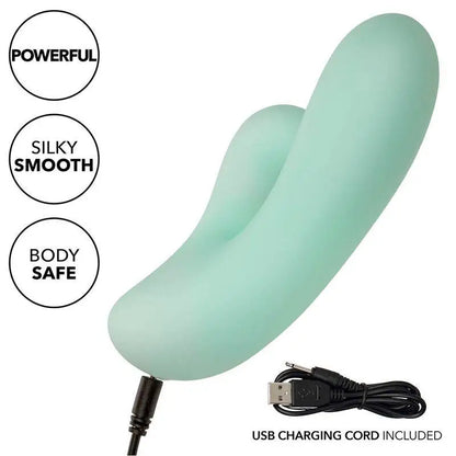 CALEXOTICS - PACIFICA FIJI VIBRADOR E ESTIMULADOR PONTO G 10 VIBRAÇÕES AQUA - Sexshoptuga 