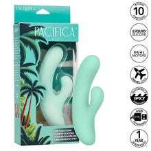 CALEXOTICS - PACIFICA FIJI VIBRADOR E ESTIMULADOR PONTO G 10 VIBRAÇÕES AQUA - Sexshoptuga  Sexshoptuga 