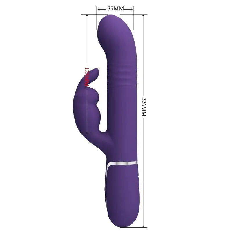 PRETTY LOVE - COALE VIBRADOR COELHO 4 EM 1 ROXO - Sexshoptuga 