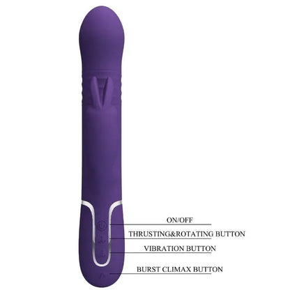 PRETTY LOVE - COALE VIBRADOR COELHO 4 EM 1 ROXO - Sexshoptuga 