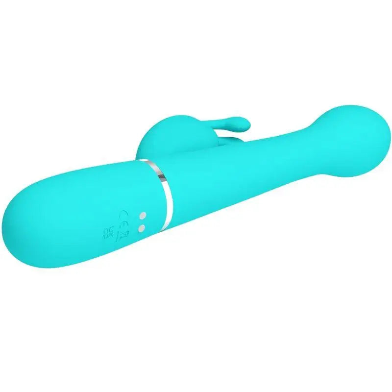 PRETTY LOVE - VIBRADOR COELHO DEJON 3 EM 1 MULTIFUNO AQUA VERDE - Sexshoptuga 