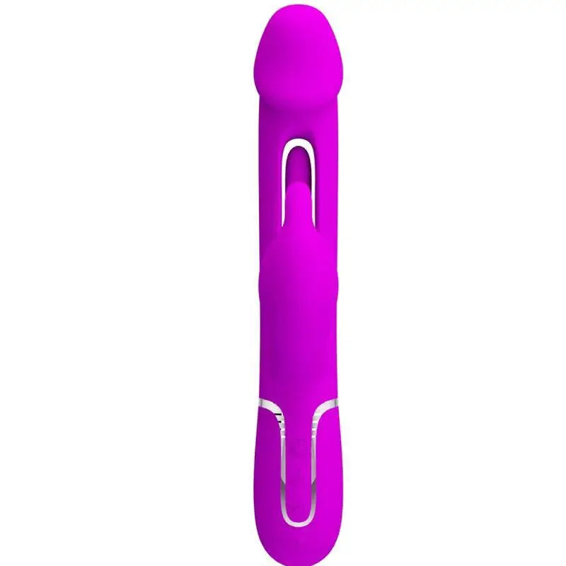 PRETTY LOVE - VIBRADOR COELHO DEJON 3 EM 1 MULTIFUNO FUCSIA - Sexshoptuga 