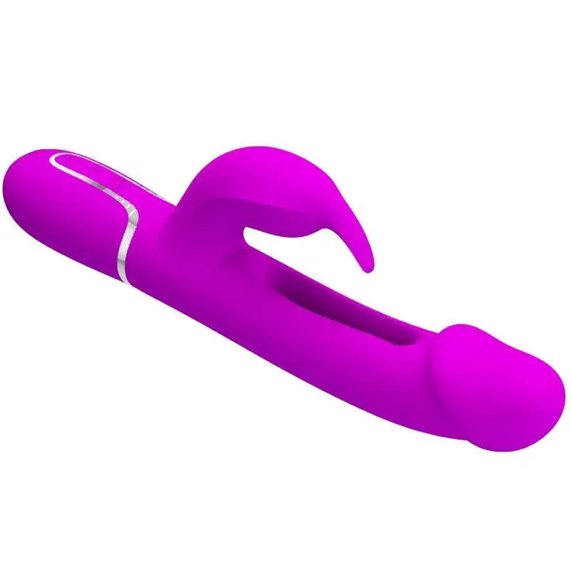 PRETTY LOVE - VIBRADOR COELHO DEJON 3 EM 1 MULTIFUNO FUCSIA - Sexshoptuga 