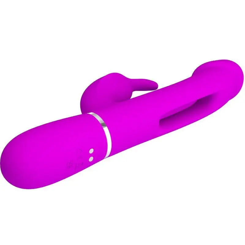 PRETTY LOVE - VIBRADOR COELHO DEJON 3 EM 1 MULTIFUNO FUCSIA - Sexshoptuga 