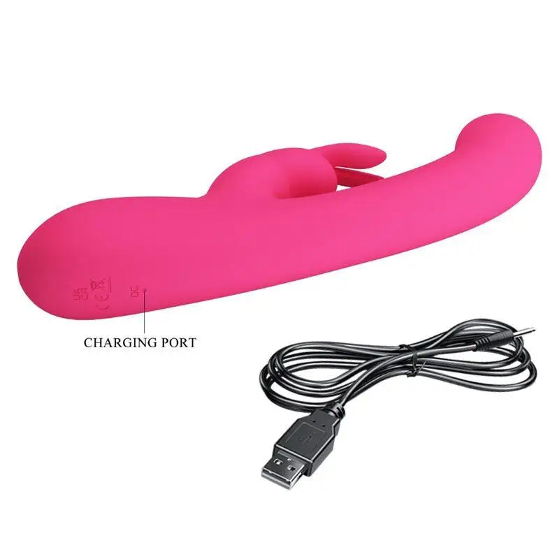 PRETTY LOVE - VIBRADOR DE COELHO LAMAR E PONTO G ROSA - Sexshoptuga 