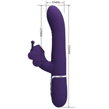 PRETTY LOVE - VIBRADOR COELHO MULTIFUNÇÕES 4 EM 1 BORBOLETA ROXO - Sexshoptuga  Sexshoptuga 