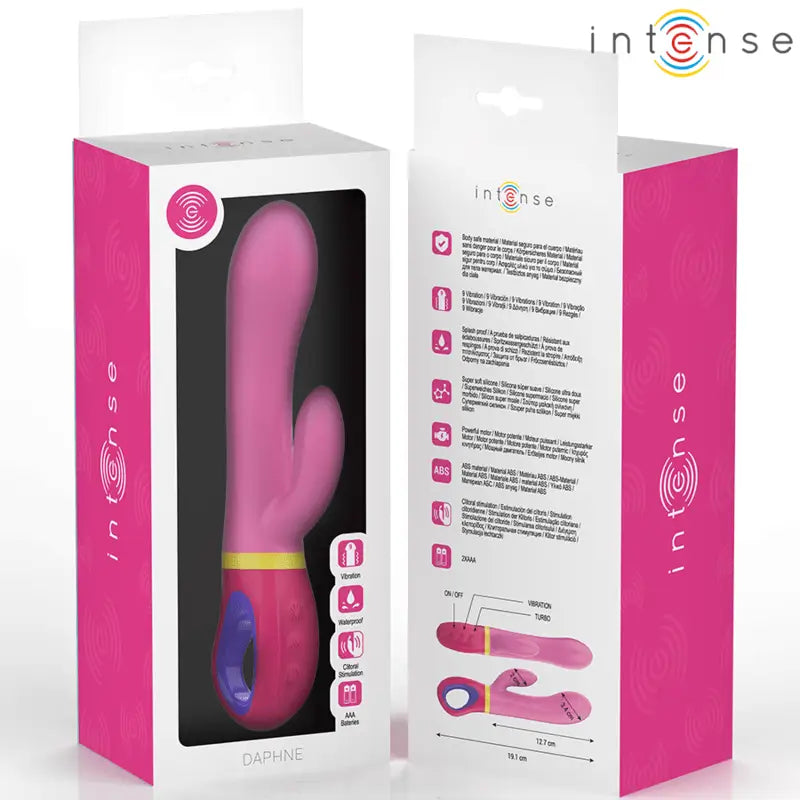 Vibrador Coelho Rosa Daphne para Dupla Estimulação Intensa