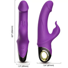 ARMONY - METEROR DILDO VIBRADOR COELHO ROTATOR ROXO - Sexshoptuga  Sexshoptuga 