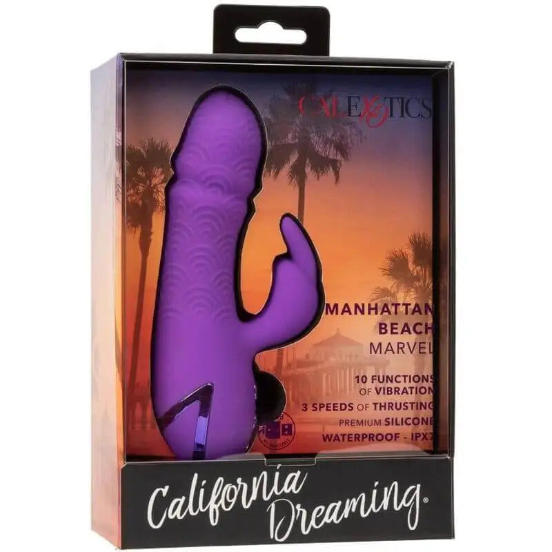 CALEXOTICS - MANHATTAN BEACH MARVEL VIBRADOR COELHO ROXO POR CALIFORNIA DREAMING - Sexshoptuga 