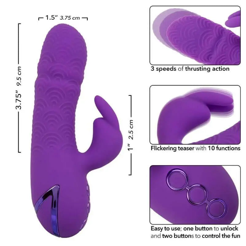 CALEXOTICS - MANHATTAN BEACH MARVEL VIBRADOR COELHO ROXO POR CALIFORNIA DREAMING - Sexshoptuga 